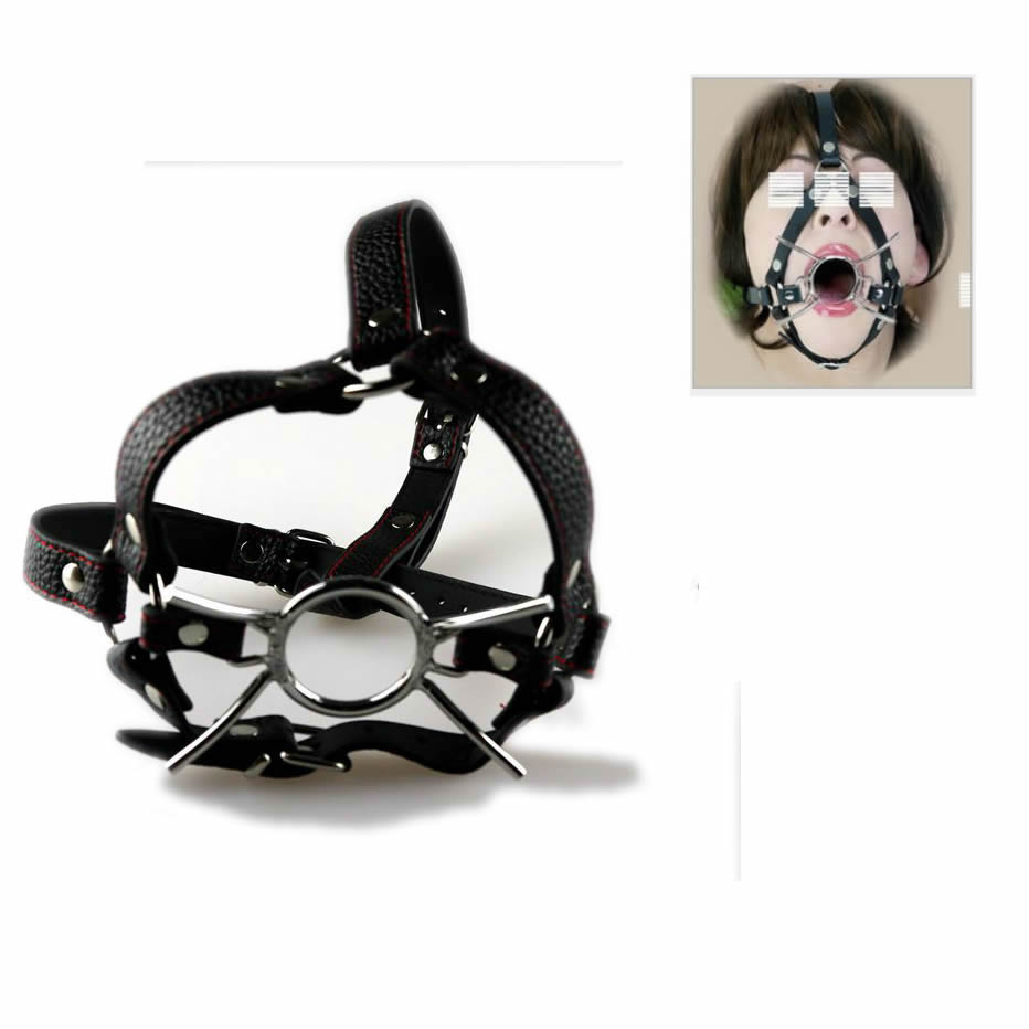 Open Mouth Spider Mouth Gag Ball O Ring Head Harness